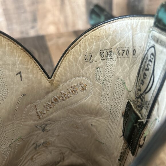 Cuadra Vintage Pointed Toe Western Cowboy Boots Mens 7 D - Picture 7 of 12